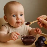 Je baby en pruimen: veilig starten met zachte eerste hapjes
