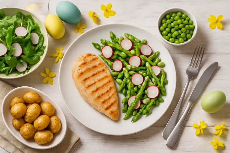 Lichte paaslunch of -diner: hoofd- en bijgerechten