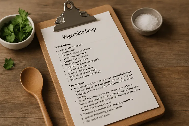 Wat is een recepten standaard