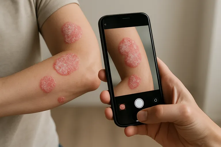 Zelf duidelijke psoriasisfoto's maken