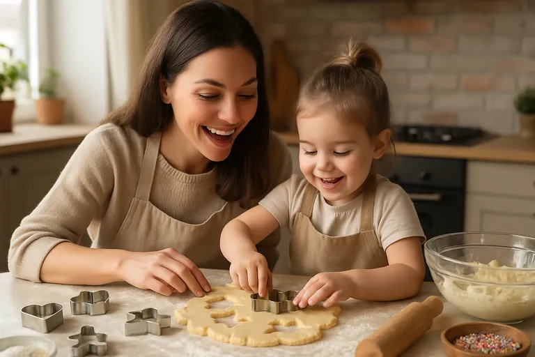 Zo weet je wanneer je kind klaar is om samen koekjes te bakken