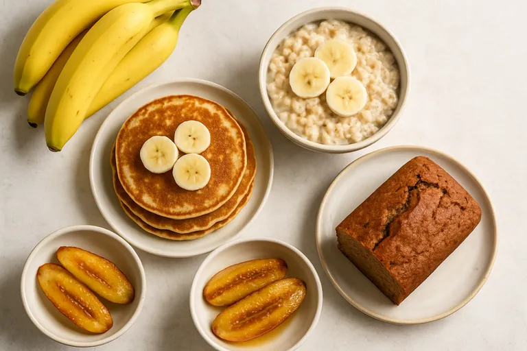 Banaan als steringrediënt voor snelle ontbijtjes en zoete desserts