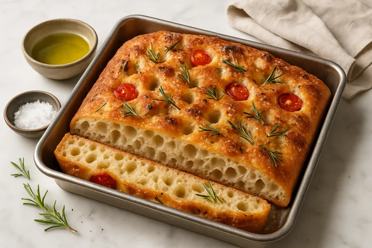 De kunst van luchtige focaccia: knapperige korst en volle olijfoliesmaak uit je eigen oven