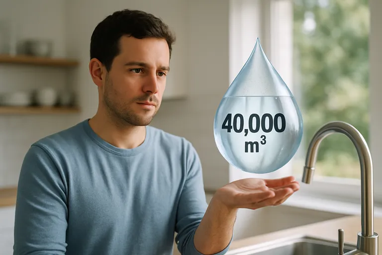 Gemiddelden: hoeveel water gebruikt 1 persoon per jaar