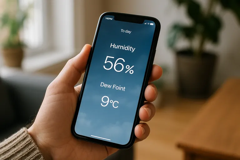 Hoe check je de luchtvochtigheid vandaag