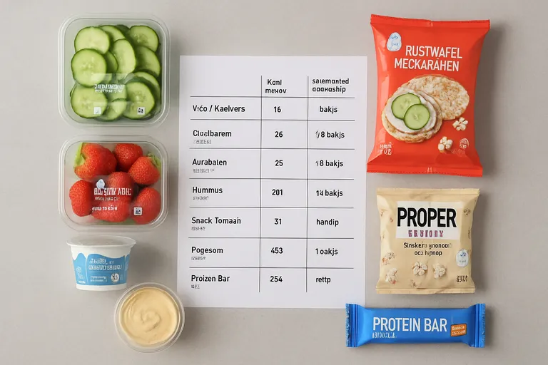 Toplijst: lage calorie snacks bij AH